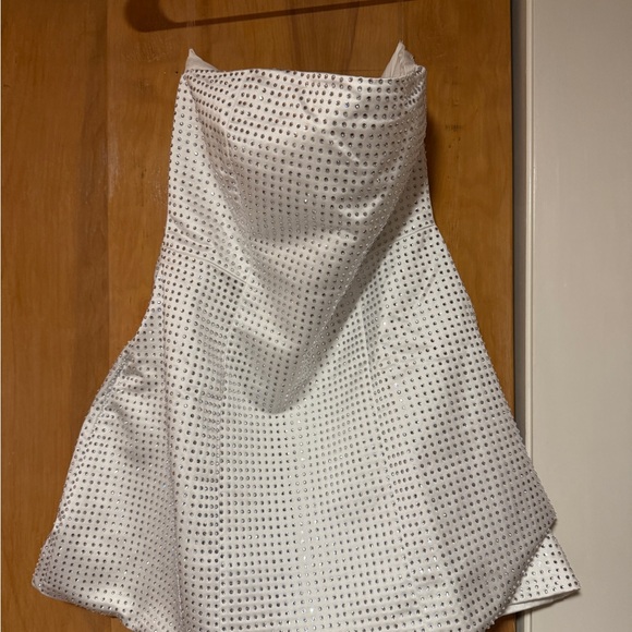 NWT Sparkly Strapless White Dress - BabyBoo - Picture 3 of 4